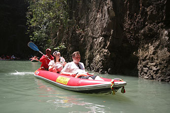 ทัวร์ภูเก็ต พายเรือแคนนู ชม อ่าวพังงา เกาะพนัก เกาะห้อง เขาตะปู เขาพิงกัน ด้วยเรือเร็ว