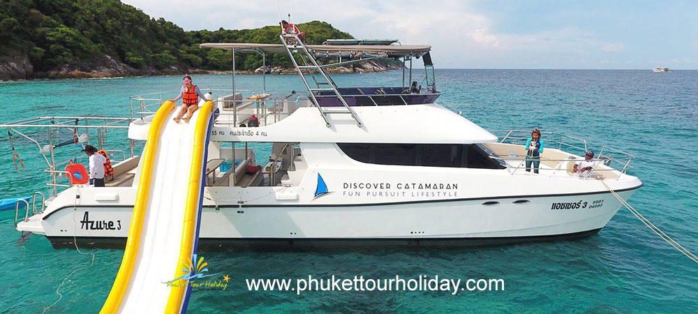 ทัวร์เกาะไม้ท่อน เกาะราชาน้อย Sunset Dinner เรือ Power Catamaran