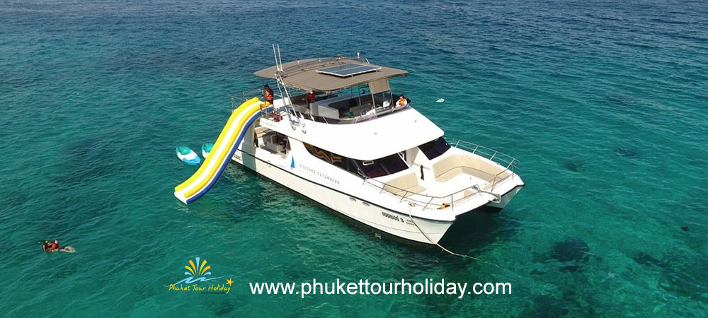 ทัวร์เกาะไม้ท่อน เกาะราชาน้อย Sunset Dinner เรือ Power Catamaran