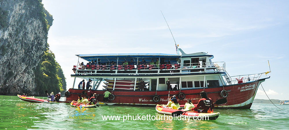 ทัวร์อ่าวพังงา แคนูอ่าวพังงาเรือใหญ่ ราคาถูก