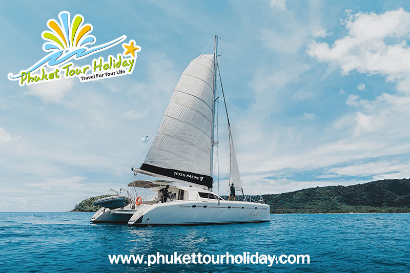 เช่าเรือยอร์ช คาตามารัน เรือใบ SAILING CATAMARAN 1วัน ราคาถูก