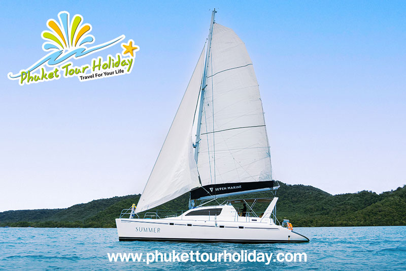 เช่าเรือยอร์ช คาตามารัน เรือใบ SAILING CATAMARAN 1วัน ราคาถูก